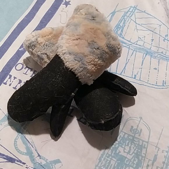 FUR MITTENS girl's - Picture 4 of 4
